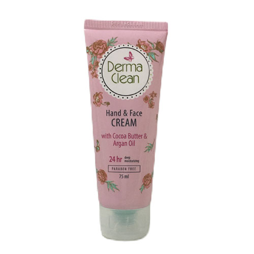 کرم دست و صورت درماکلین آبرسان قوی و نرم‌کننده مراقبت روزانه از پوستو جذب سریع derma clean