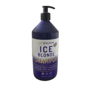 خرید شامپو بنفش ضد زردی ایس ICE BLONDE SHAMPOO حذف تناژ زرد و نارنجی مو