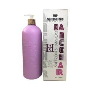 شامپو بدون سلفات دنس هیر DANCE HAIR شامپو گیاهی با عصاره زعفران برای موهای رنگ‌شده و کراتینه