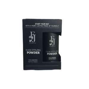 پودر حالت‌دهنده و حجم‌دهنده مو FJ با جلوه مات و ماندگاری بالا، مناسب حجم‌دهی و فرم‌دهی طبیعی مو. خرید محصول اصل از سایت وی آی پی فیس.