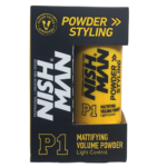 پودر حالت‌دهنده مو NISHMAN مدل P1 با ماندگاری طولانی استفاده آسان و سریع جلوه طبیعی و مات