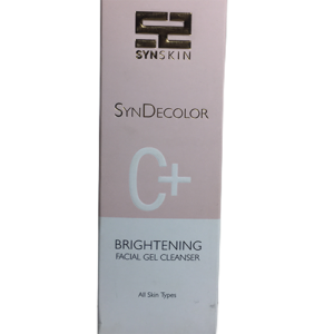 ژل شستشو و روشن‌کننده ساین اسکین SYNDECOLOR BRIGHTENING Syn Skin | پاکسازی عمیق و شفاف‌کننده پوست مناسب استفاده روزانه