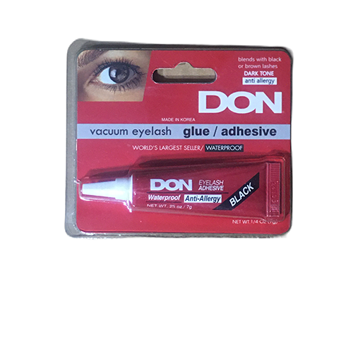 چسب مژه دان آنتی‌الرژی ۷ گرمی DON – مناسب چشم‌های حساس ایده‌آل برای آرایش روزانه بدون سوزش و بدون ایجاد قرمزی فرمول ملایم و حرفه‌ای